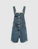 Raw Hem Denim Overall sold by Urban Revivo