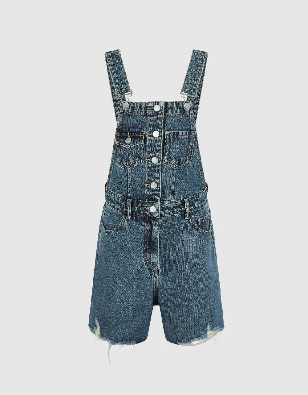 Raw Hem Denim Overall sold by Urban Revivo product image thumbnail 2