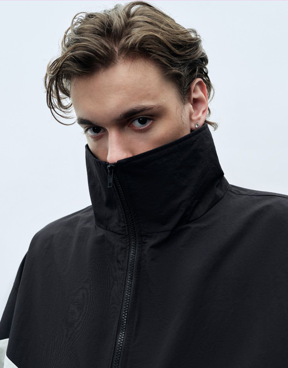 Contrast Stand Collar Jacket sold by Urban Revivo product image thumbnail 5