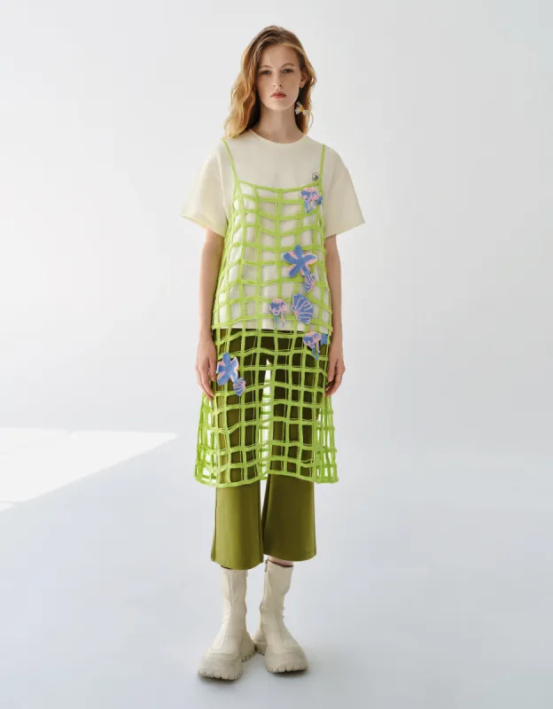Crochet Knitted Cami Dress sold by Urban Revivo
