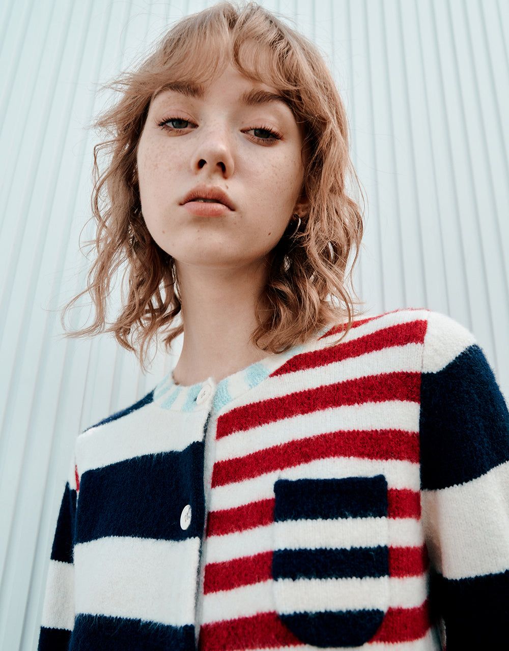 Two Toned Striped Knitted Cardigan sold by Urban Revivo product image thumbnail 4