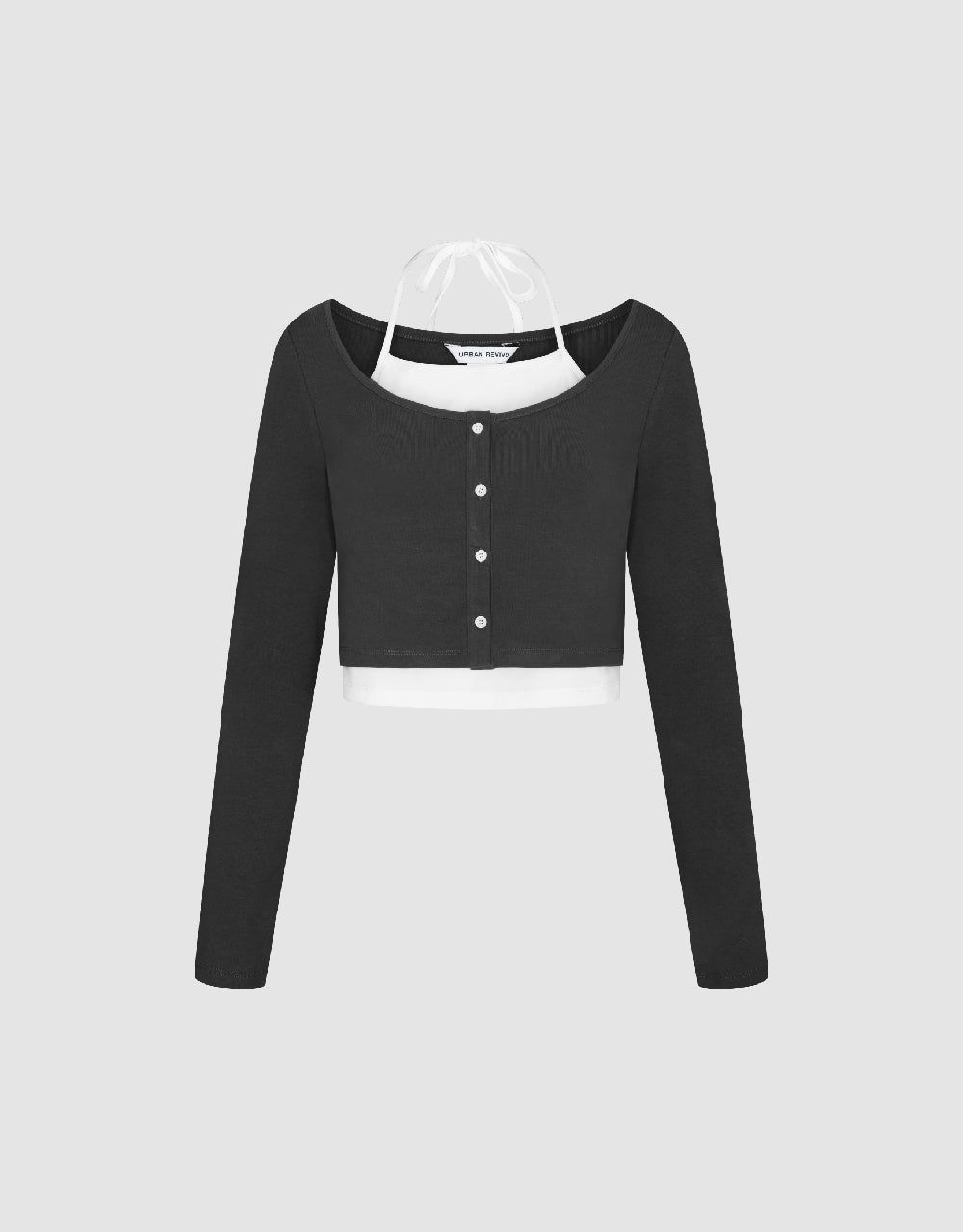 2 In 1 Crew Neck Knitted T-Shirt sold by Urban Revivo