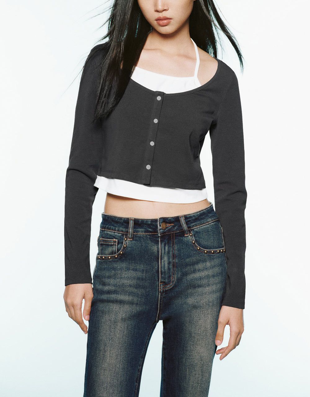 2 In 1 Crew Neck Knitted T-Shirt sold by Urban Revivo product image thumbnail 2