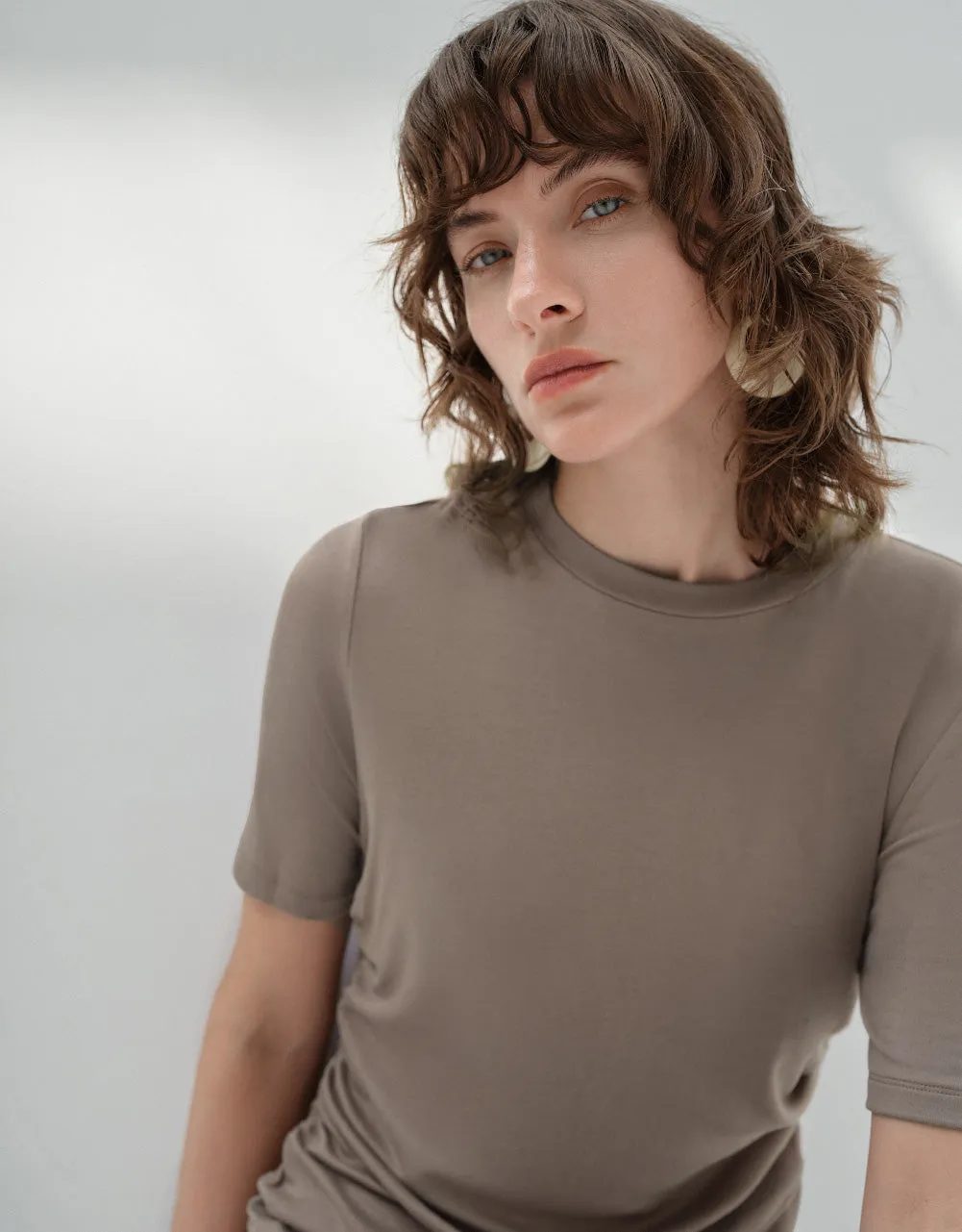 Ruched Crew Neck Skater Dress sold by Urban Revivo product image thumbnail 5