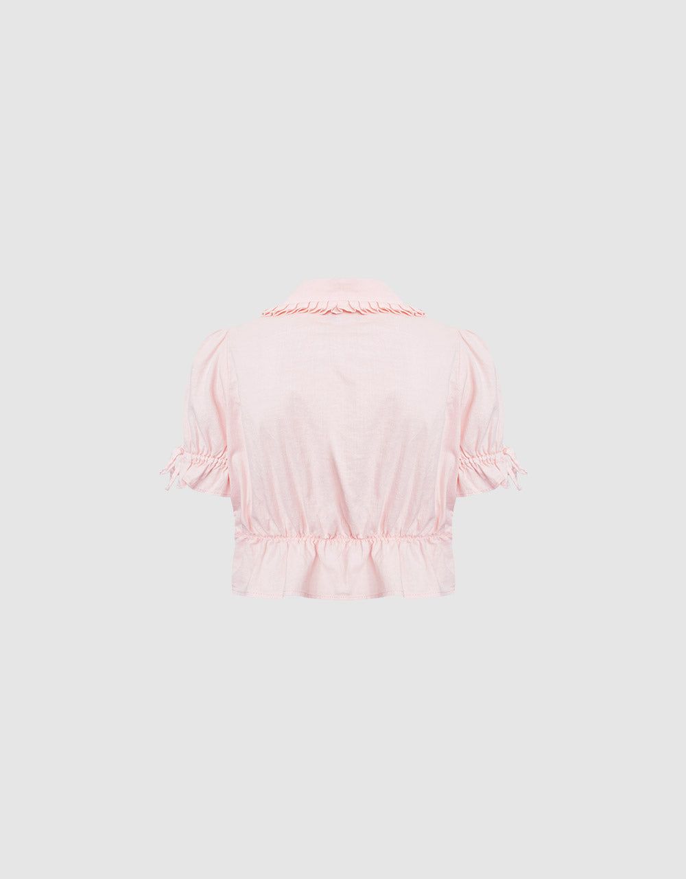 Shirred Denim Blouse sold by Urban Revivo product image thumbnail 4