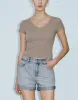 V-Neck Skinny T-Shirt sold by Urban Revivo