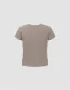 V-Neck Skinny T-Shirt sold by Urban Revivo