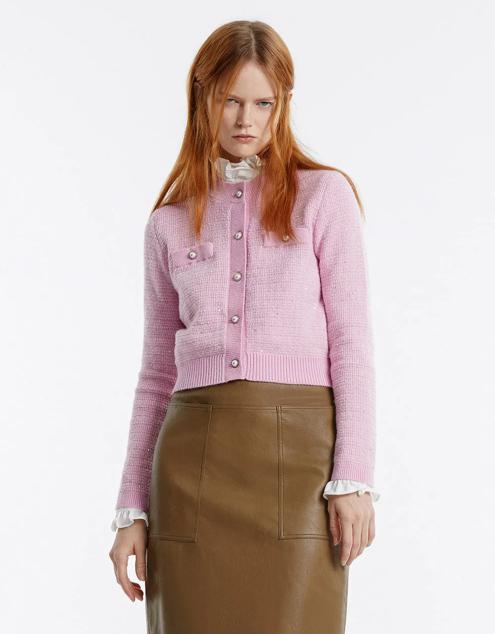 Tweed Button Up Cardigan sold by Urban Revivo product image thumbnail 3