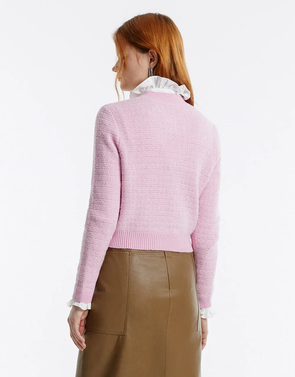 Tweed Button Up Cardigan sold by Urban Revivo product image thumbnail 4