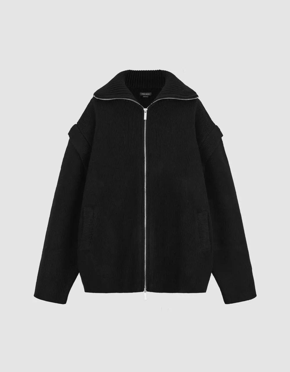 Zipper Front Knitted Cardigan sold by Urban Revivo product image thumbnail 2