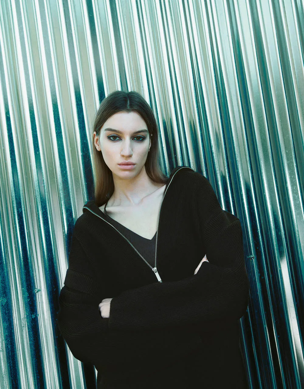 Zipper Front Knitted Cardigan sold by Urban Revivo product image thumbnail 4