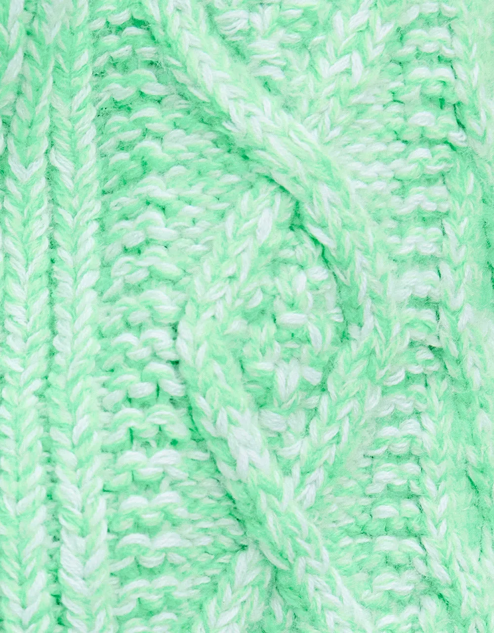 Cable Knit V Neck Button Up Cardigan sold by Urban Revivo product image thumbnail 3