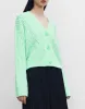 Cable Knit V Neck Button Up Cardigan sold by Urban Revivo