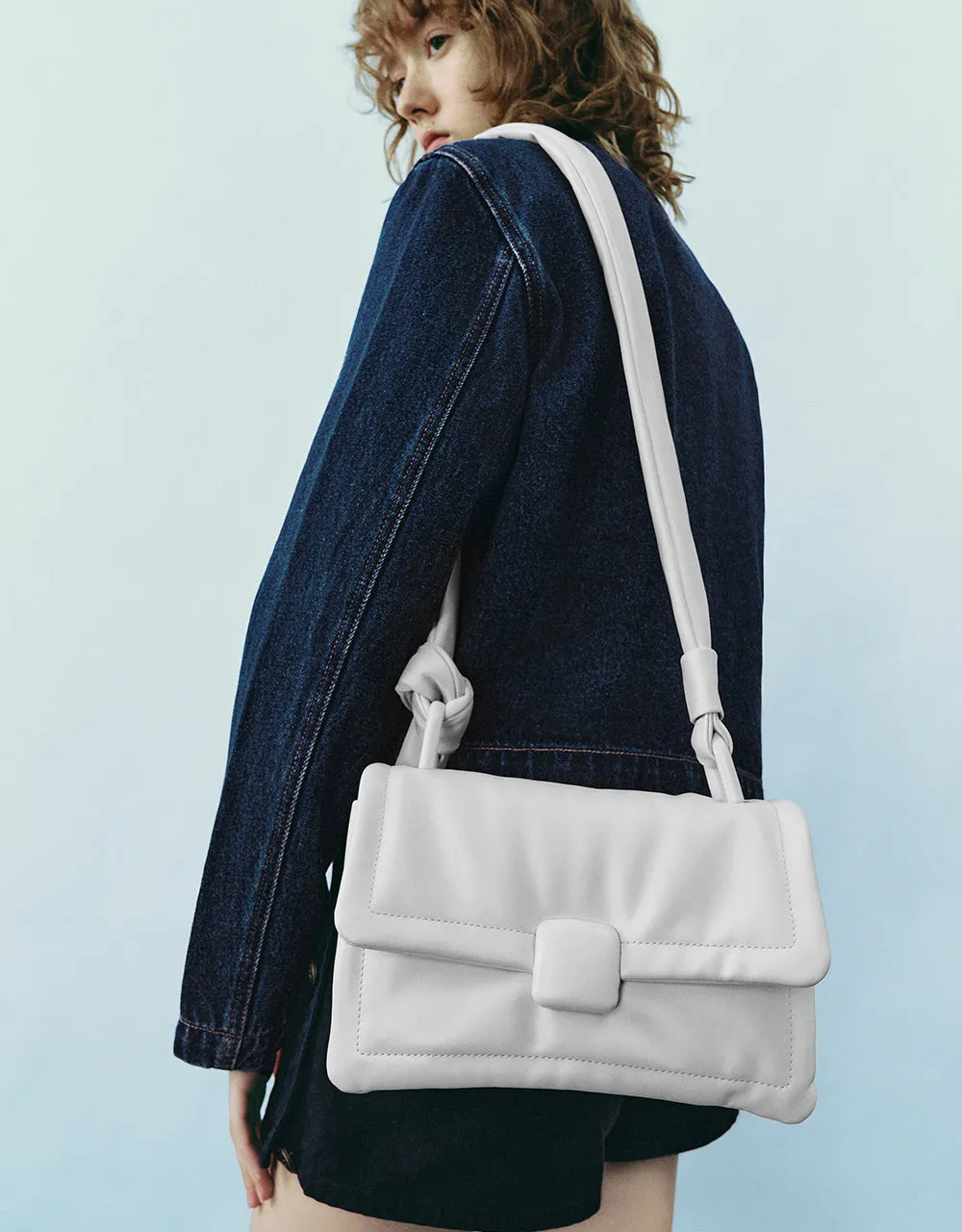 Crew Neck Button Up Denim Jacket sold by Urban Revivo product image thumbnail 4