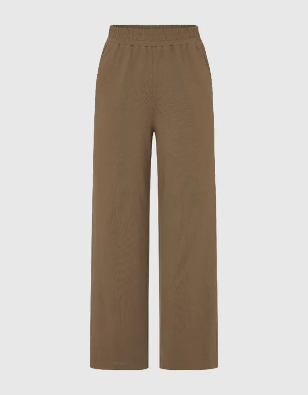Elastic Waist Knitted Straight Pants sold by Urban Revivo