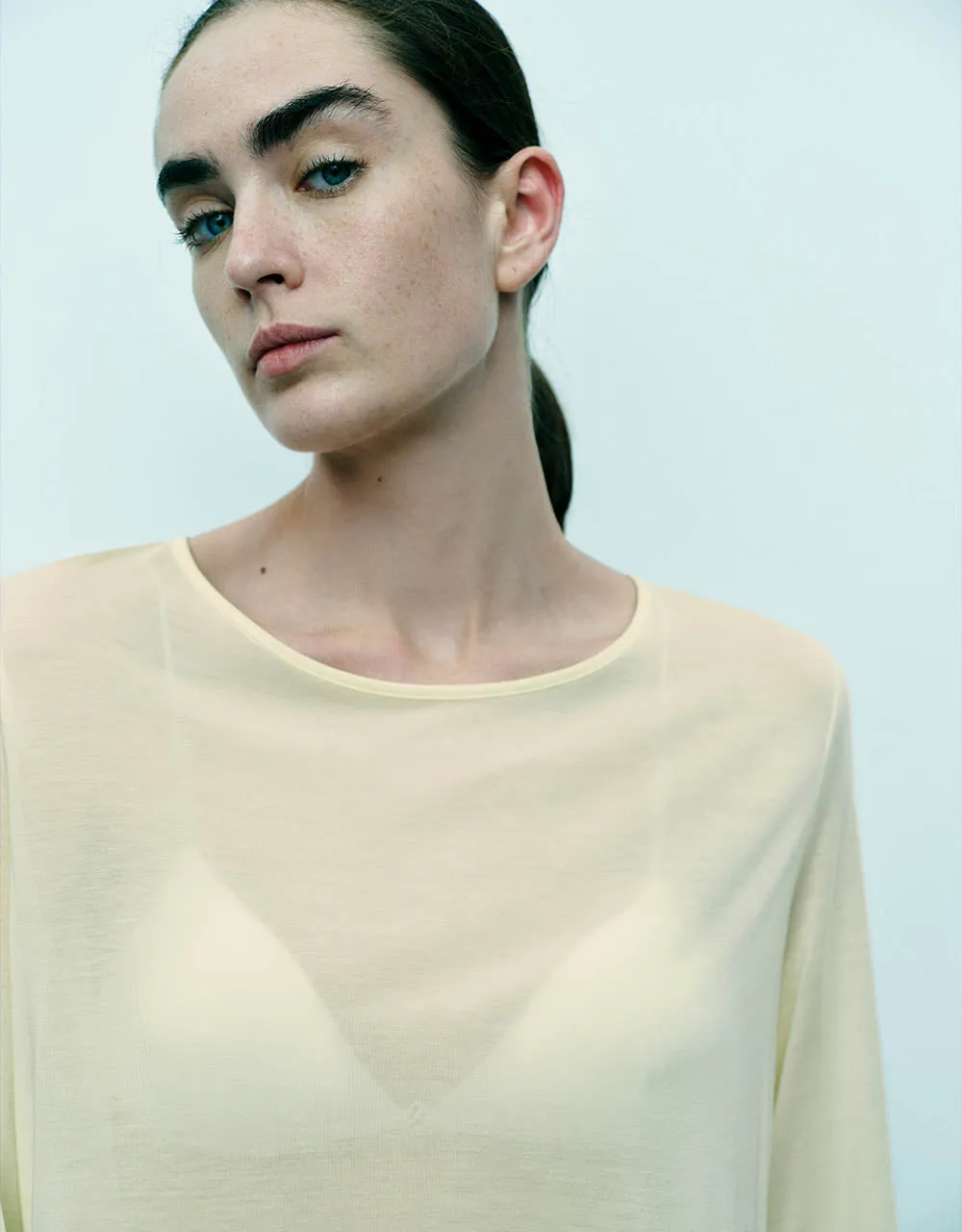 Cowl Neck Tie Front Straight T-Shirt sold by Urban Revivo product image thumbnail 3