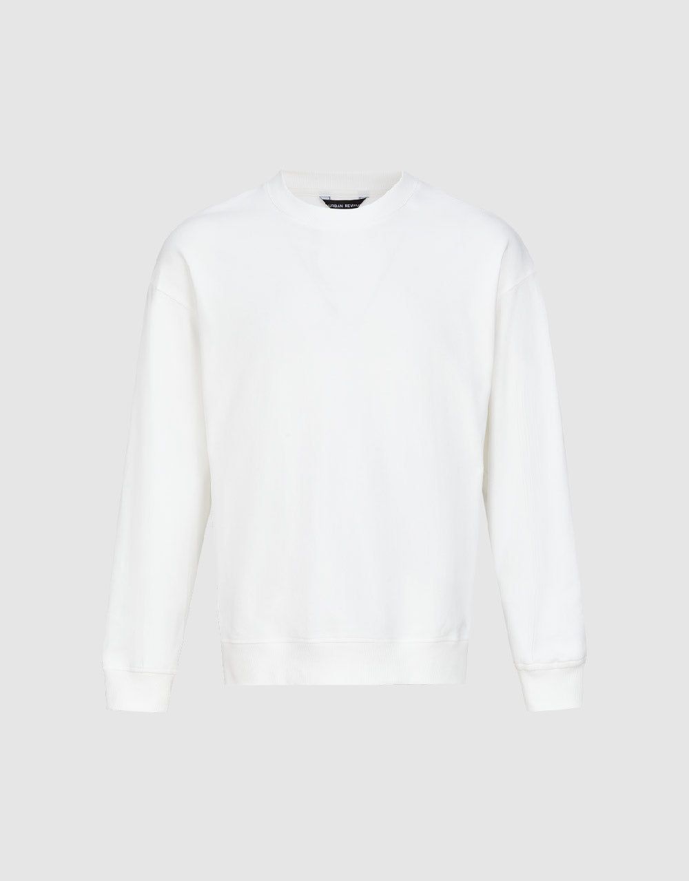 Crew Neck Straight Sweatshirt sold by Urban Revivo