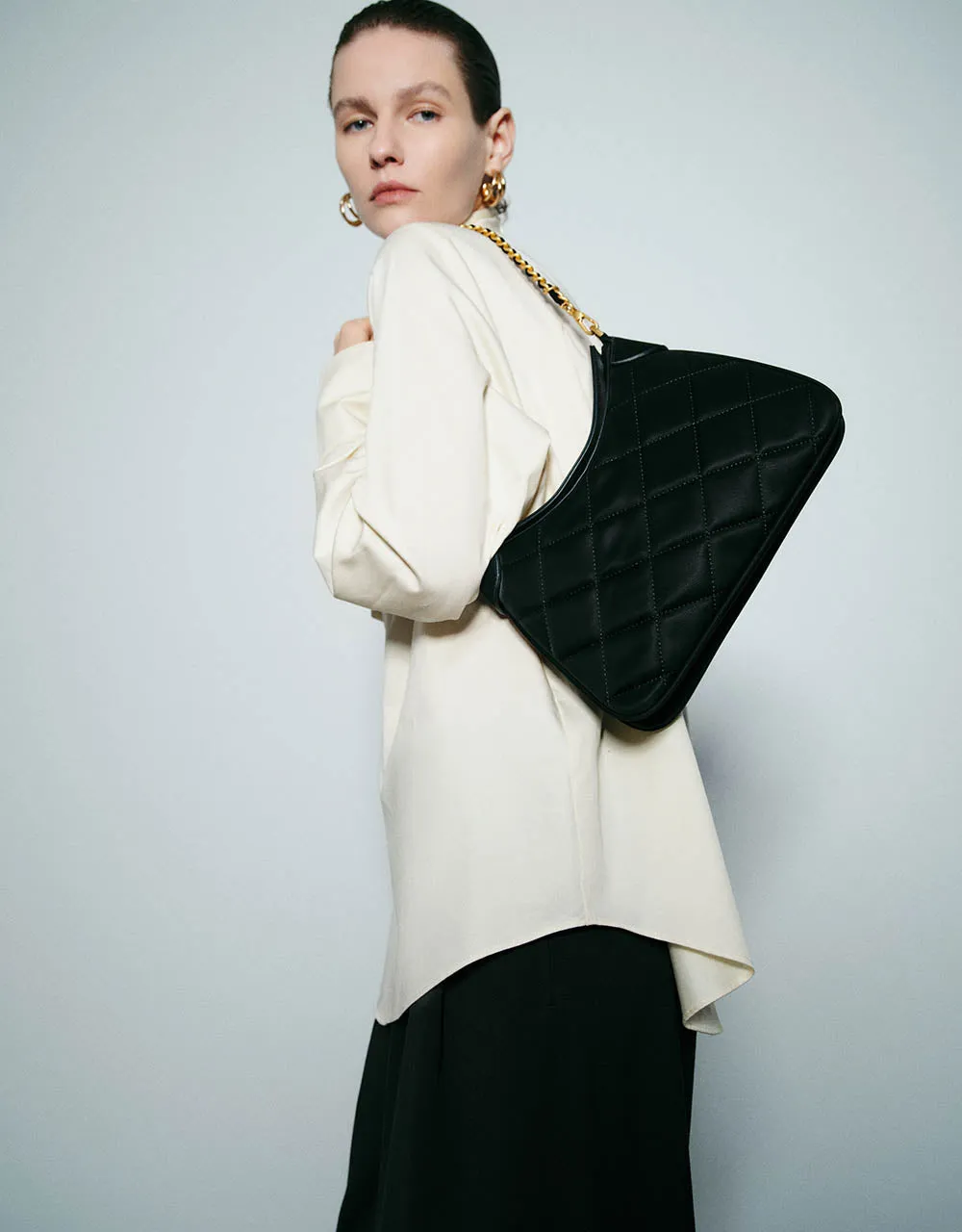 Raglan Sleeve Bow Neck Overhead Shirt sold by Urban Revivo product image thumbnail 3