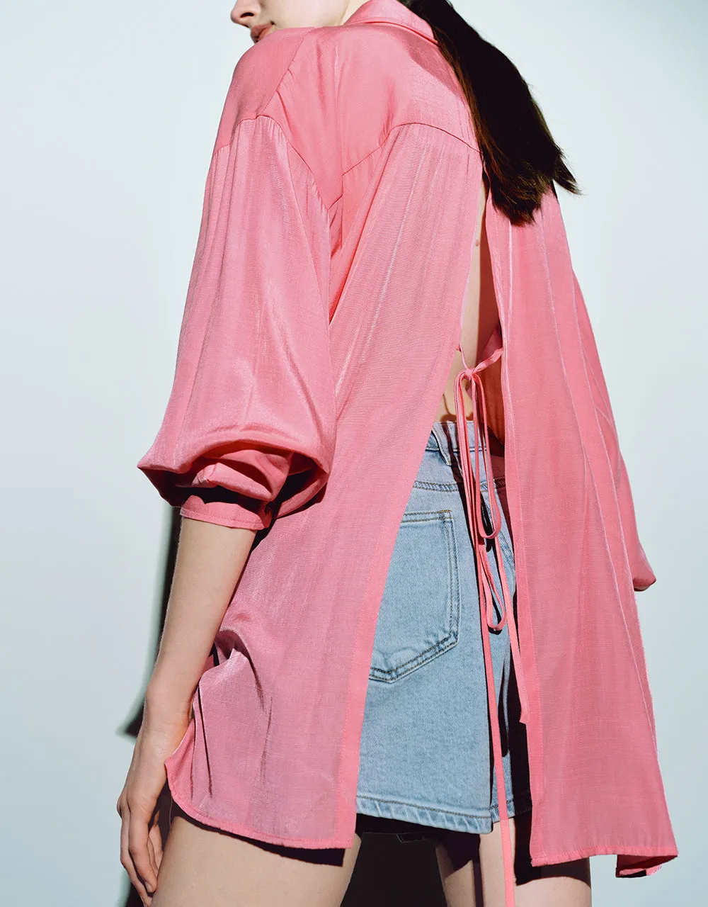 Button Up Straight Shirt sold by Urban Revivo product image thumbnail 3