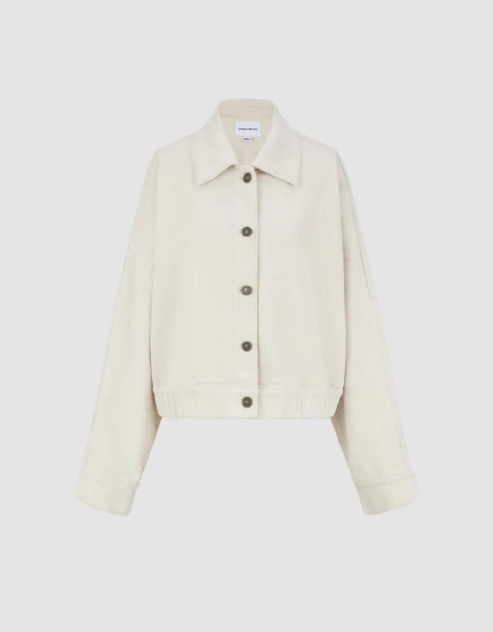 Drop Shoulder Sleeve Denim Jacket sold by Urban Revivo product image thumbnail 2