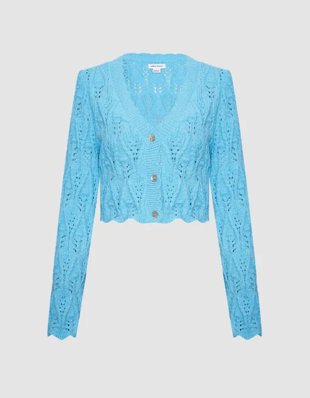 Pointelle Button Up Cardigan made by Urban Revivo