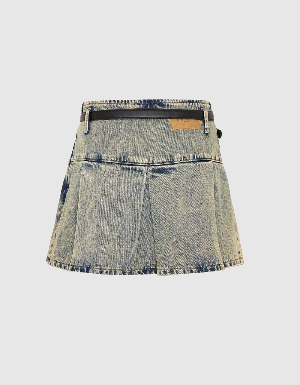 Mini A-Line Denim Skirt sold by Urban Revivo product image thumbnail 3