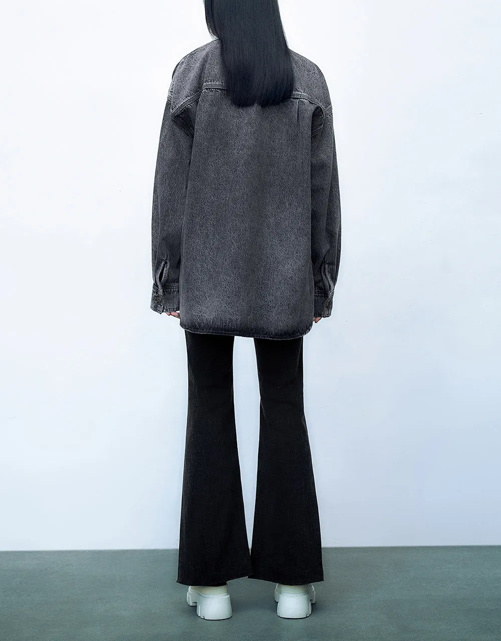 Button Up Denim Shirt sold by Urban Revivo product image thumbnail 4