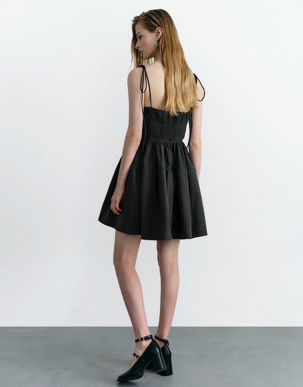 Off-Shoulder A-Line Cami Dress sold by Urban Revivo product image thumbnail 4