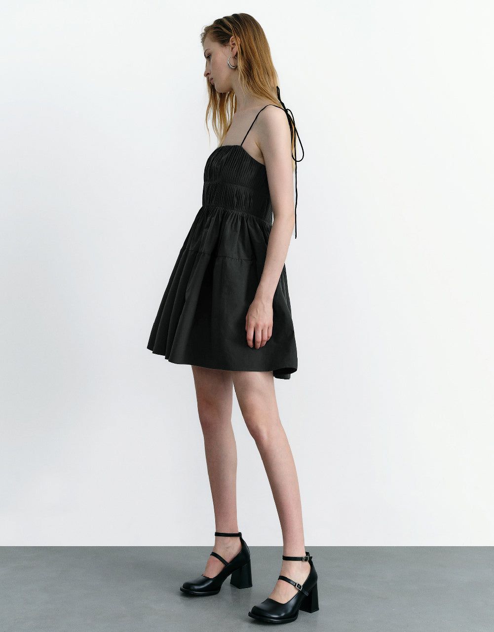 Off-Shoulder A-Line Cami Dress sold by Urban Revivo product image thumbnail 3