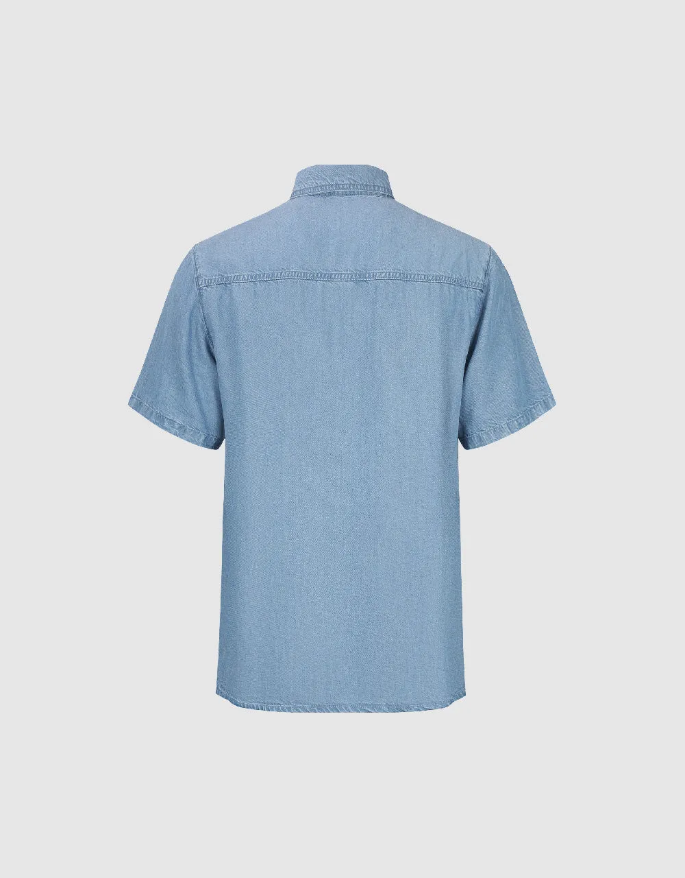 Button Up Loose Denim Shirt sold by Urban Revivo product image thumbnail 5