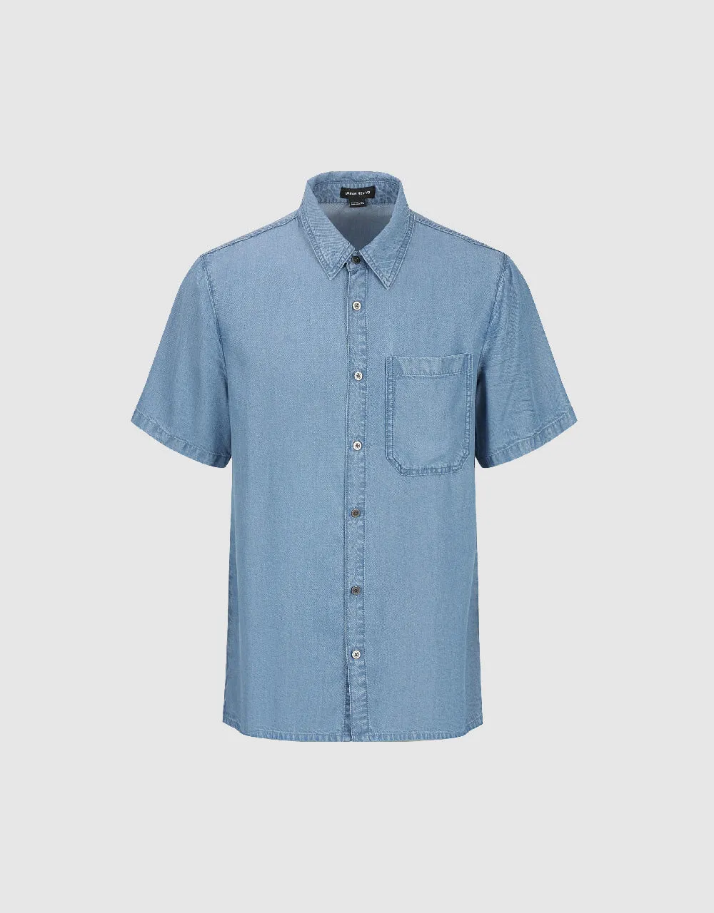 Button Up Loose Denim Shirt sold by Urban Revivo product image thumbnail 2