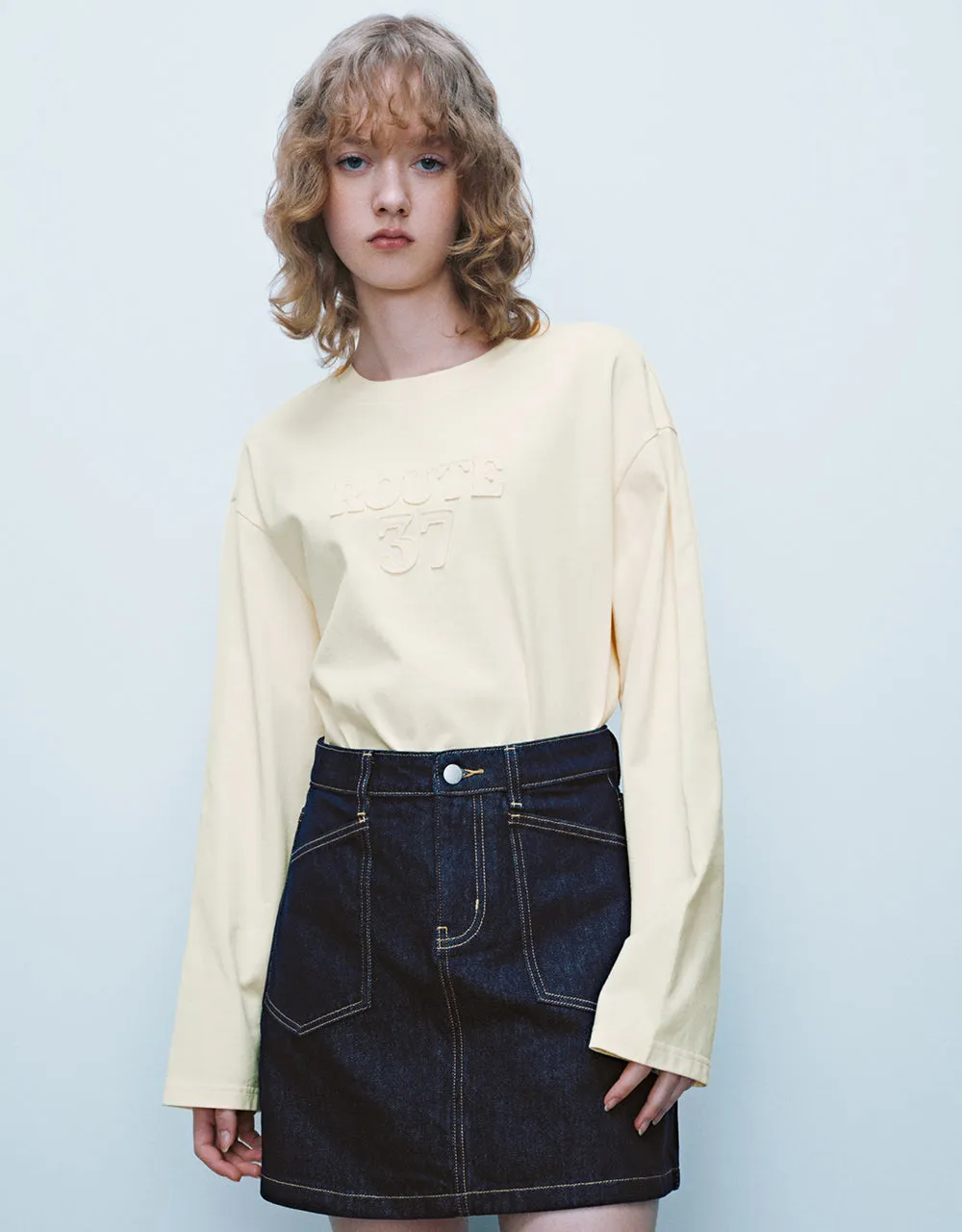 Crew Neck Loose T-Shirt sold by Urban Revivo