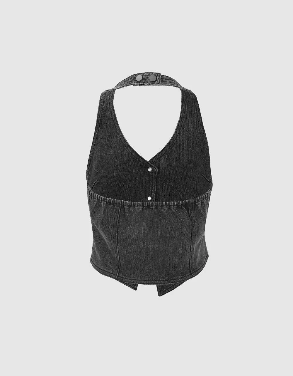 Halter Neck Denim Vest sold by Urban Revivo product image thumbnail 5