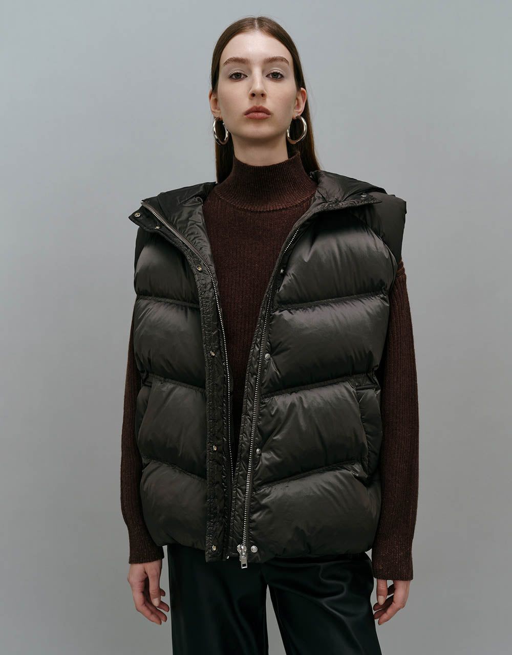 Stand Collar Puffer Vest sold by Urban Revivo
