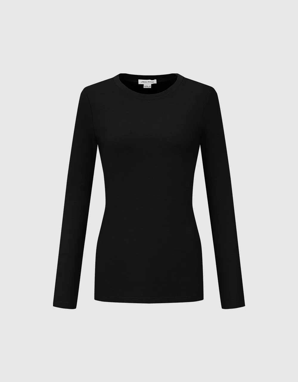 Crew Neck Skinny T-Shirt sold by Urban Revivo product image thumbnail 2