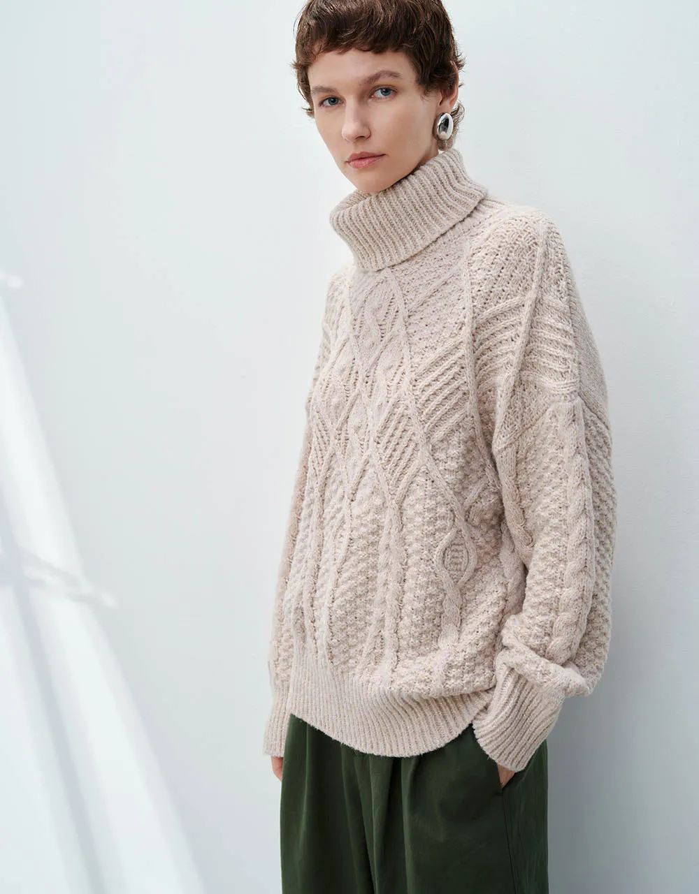 Turtle Neck Loose Sweater sold by Urban Revivo product image thumbnail 2