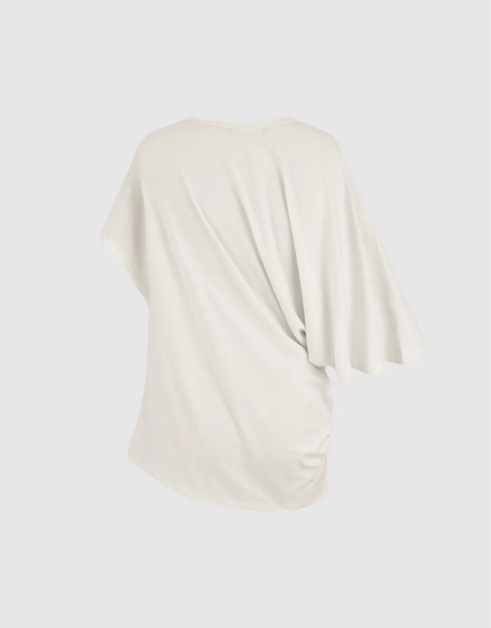 Asymmetric Crew Neck Loose T-Shirt sold by Urban Revivo product image thumbnail 5