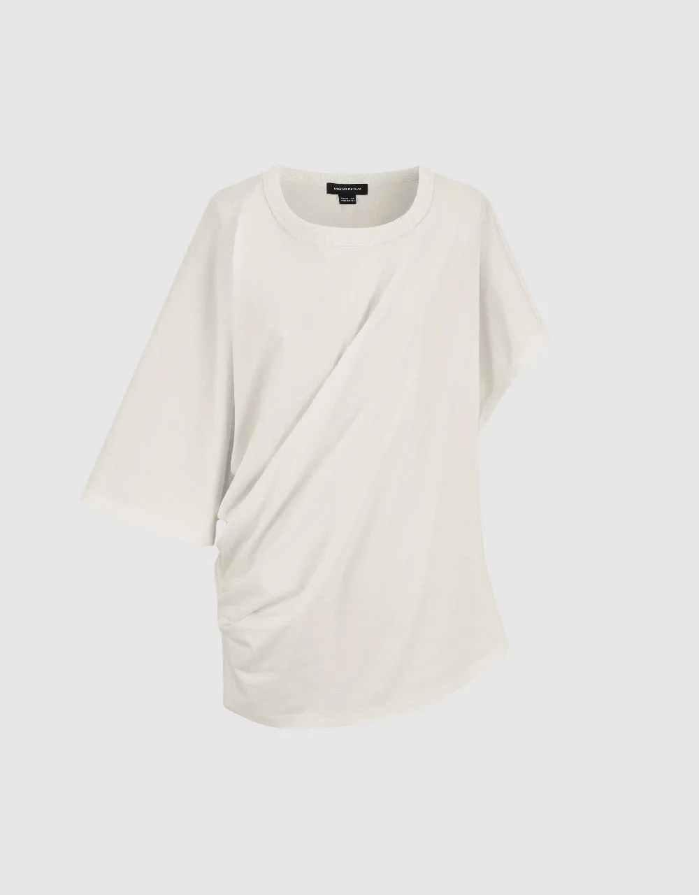 Asymmetric Crew Neck Loose T-Shirt sold by Urban Revivo product image thumbnail 2