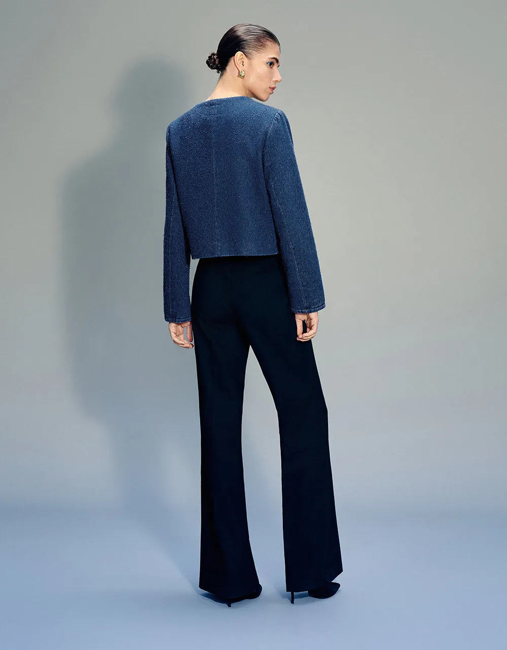 Crew Neck Denim Jacket sold by Urban Revivo product image thumbnail 5