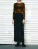 Drawstring Waist Knitted Wide-Leg Pants sold by Urban Revivo