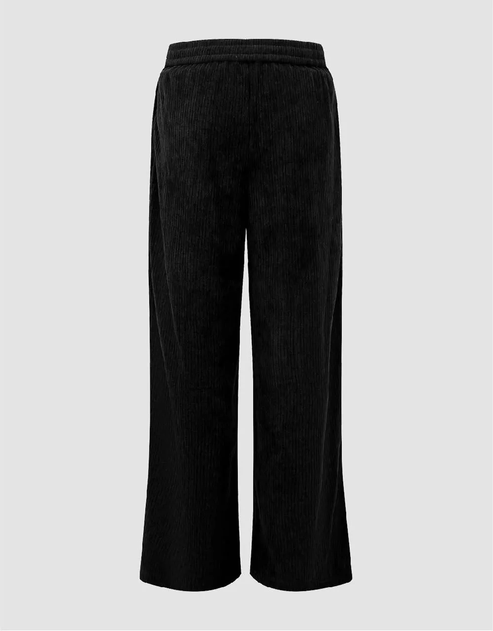 Drawstring Waist Knitted Wide-Leg Pants sold by Urban Revivo product image thumbnail 3