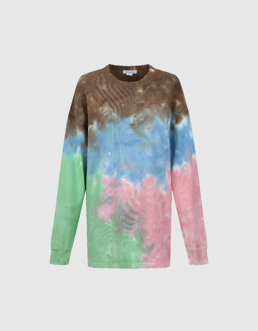 Tie Dye Crew Neck Loose T-Shirt sold by Urban Revivo product image thumbnail 2