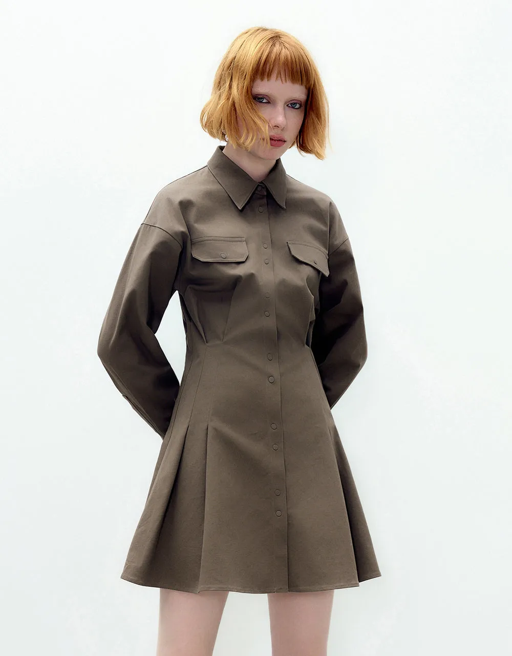 Skinny Skater Shirt Dress sold by Urban Revivo