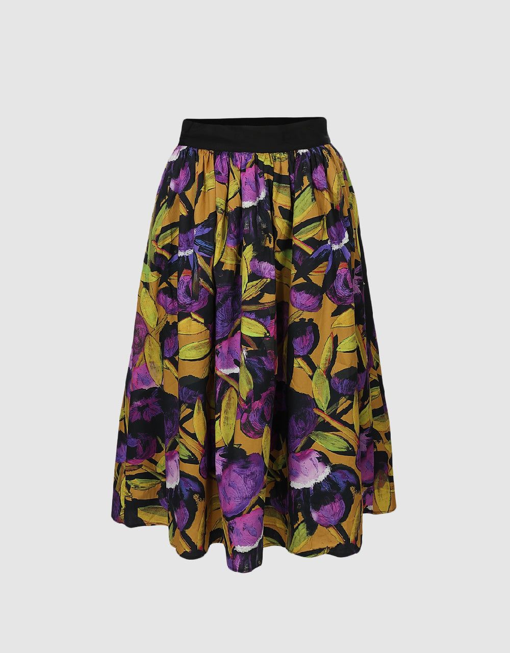 Flower Printed A-Line Skirt sold by Urban Revivo