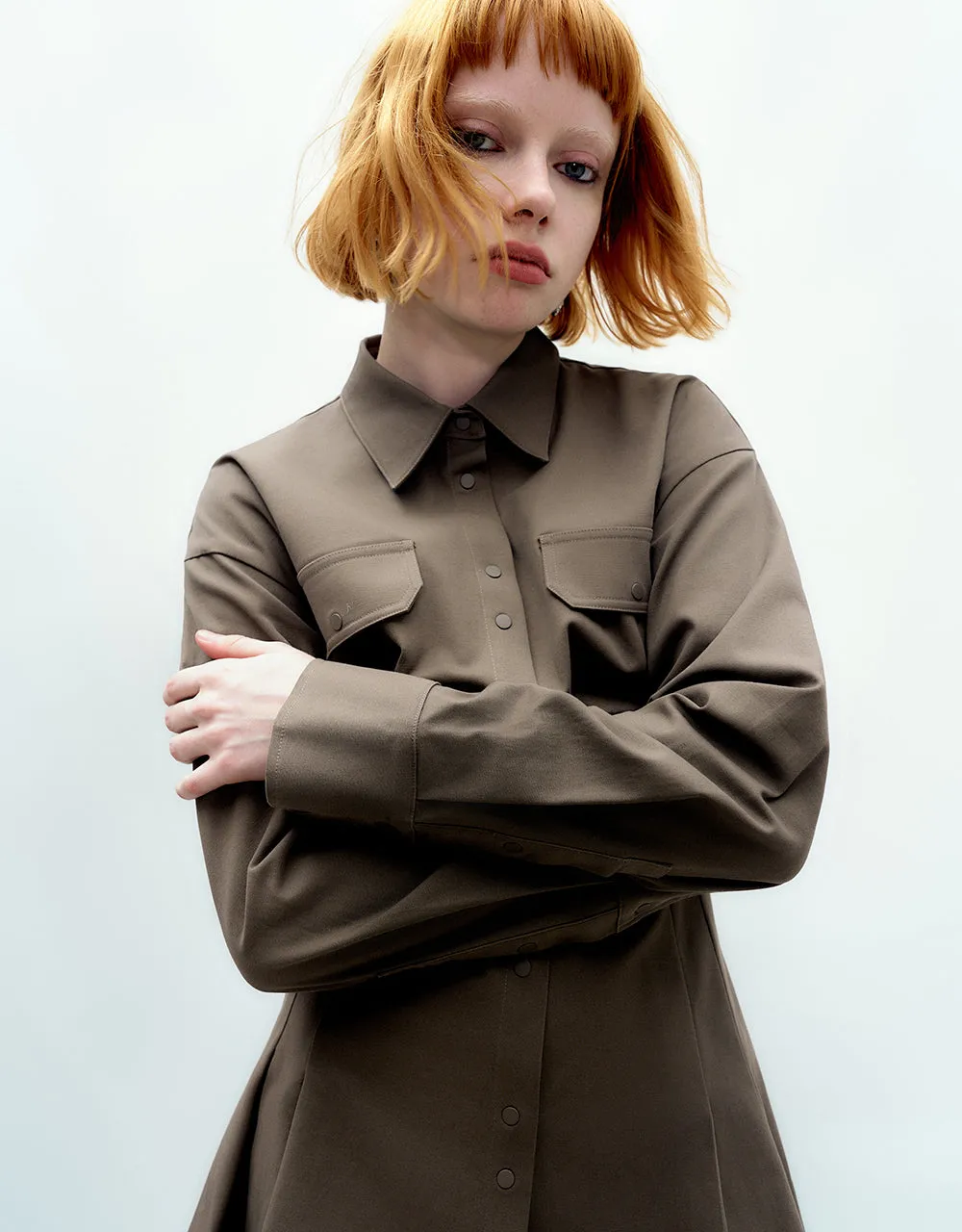 Skinny Skater Shirt Dress sold by Urban Revivo product image thumbnail 5