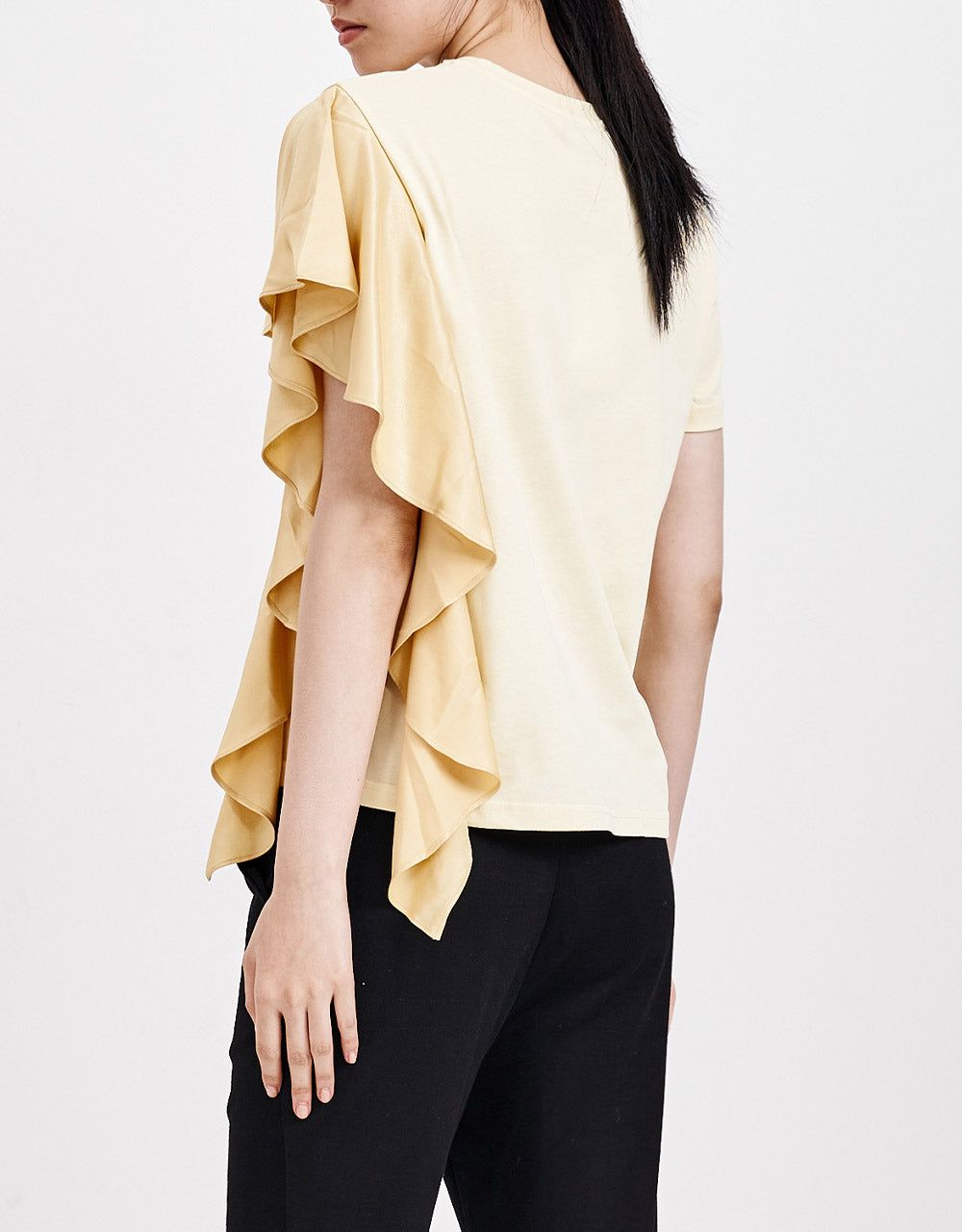 Ruffled Fitted T-Shirt sold by Urban Revivo product image thumbnail 5