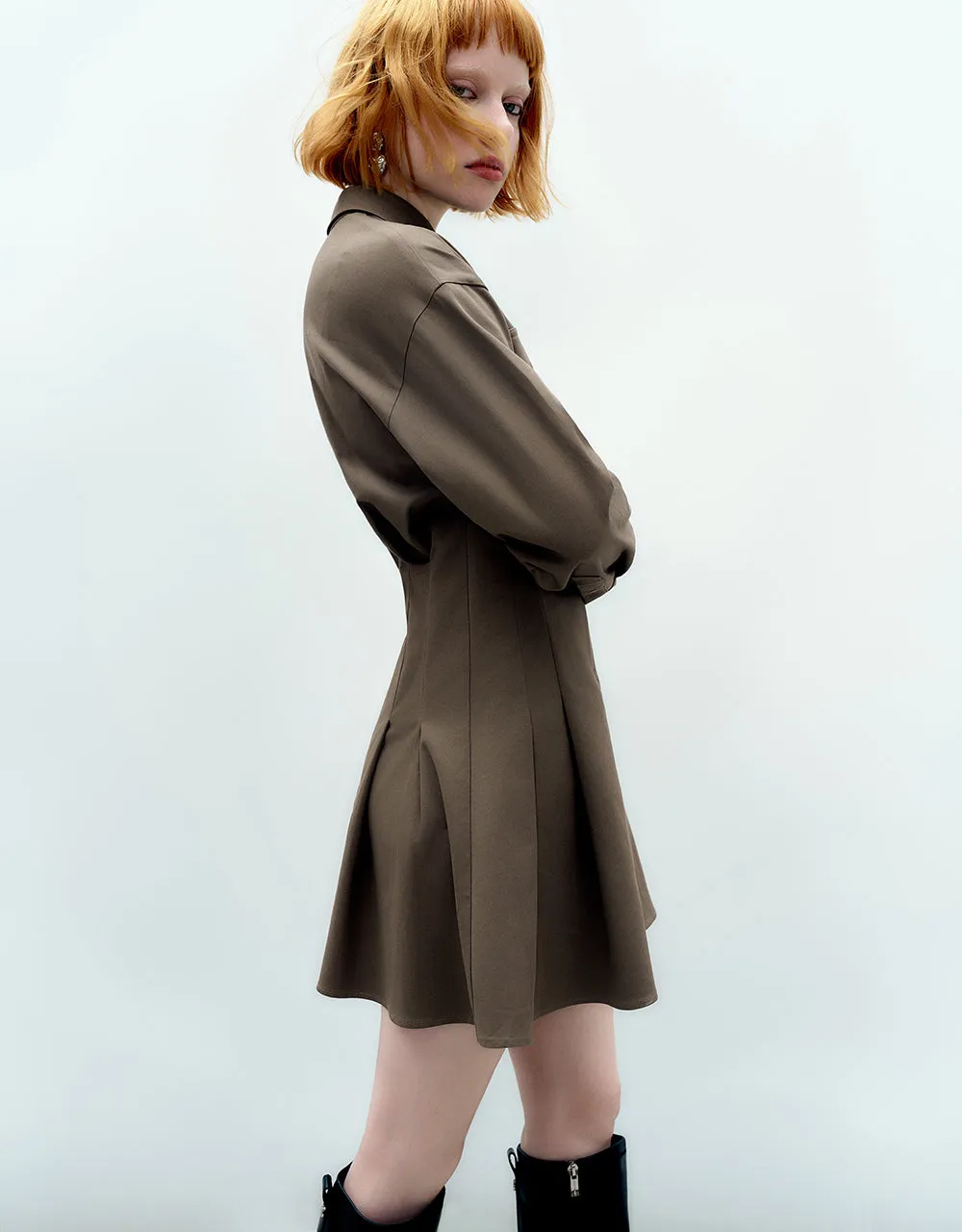 Skinny Skater Shirt Dress sold by Urban Revivo product image thumbnail 3