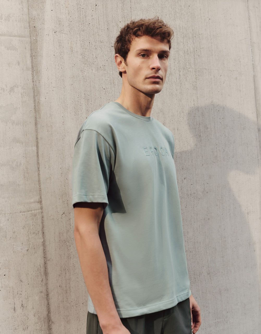 Letters Embossed Crew Neck T-Shirt sold by Urban Revivo product image thumbnail 2