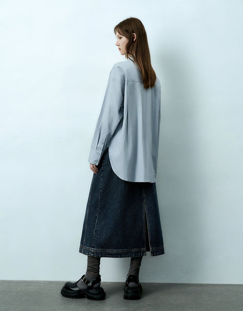 Button Up Lapel Shirt sold by Urban Revivo product image thumbnail 4