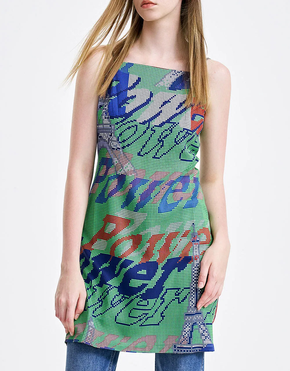Graffiti Print Cami Mini Dress sold by Urban Revivo